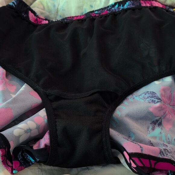 Blair Women's Colorful Floral Print Swim Shorts Elastic Waist Size 12 - Picture 5 of 5